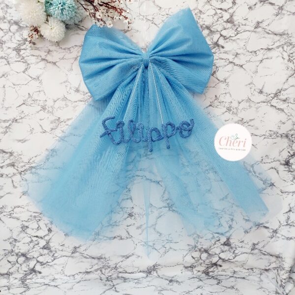 fiocco nascita i tulle