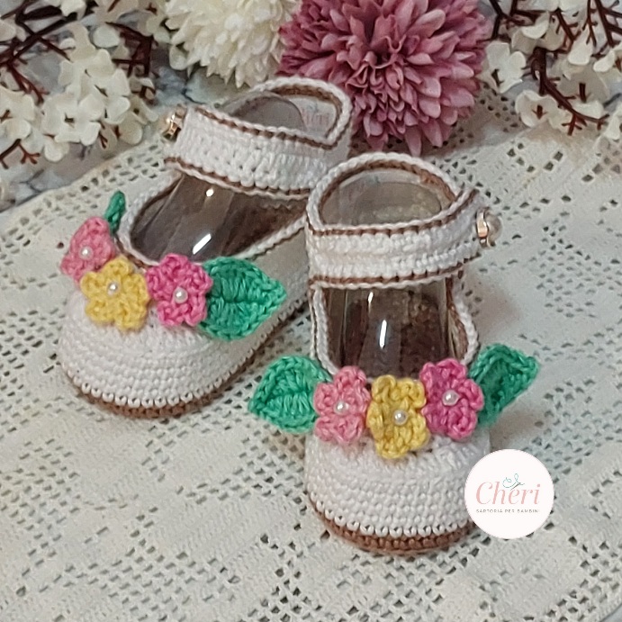 ballerine all'uncinetto little flower