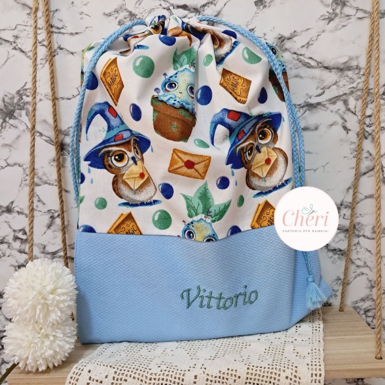 sacchetta mandragole, 100% cotone fatta a mano